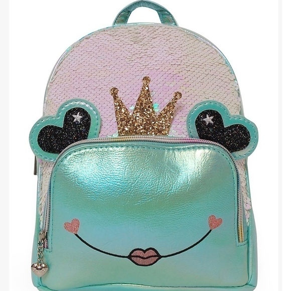 NEW OMG Accessories Queen Lilly Frog Mini Backpack - Picture 4 of 7